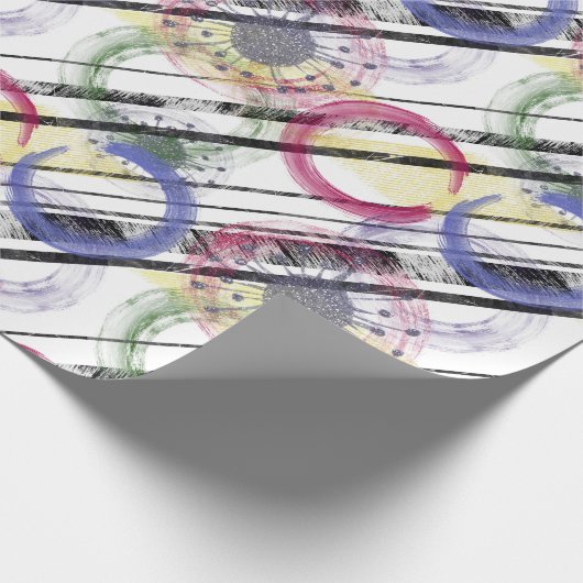 Papier Cadeau Cercles multicolores (Coin)