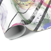 Papier Cadeau Cercles multicolores (Coin rond)