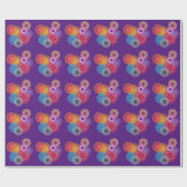 Papier Cadeau Cercles multicolores (Plat)