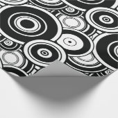 Papier Cadeau Cercles noirs et blancs (Coin)
