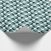 Papier Cadeau Cercles pivotants - Tons de bleu vert (Coin)