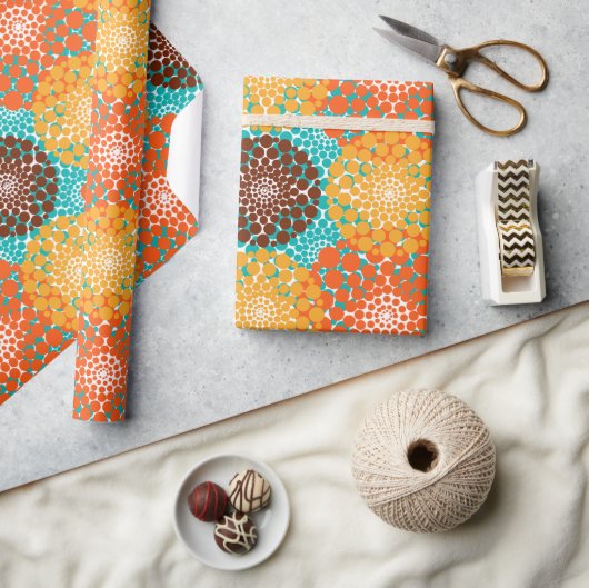 Papier Cadeau Cercles ponctués (Artisanat)