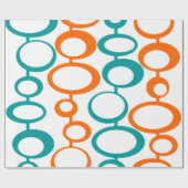 Papier Cadeau Cercles rétro (Plat)