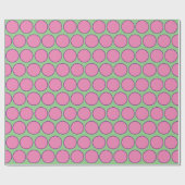 Papier Cadeau Cercles rose et violet moderne Motif Sage Green (Plat)