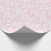 Papier Cadeau Cercles roses doux (Coin)