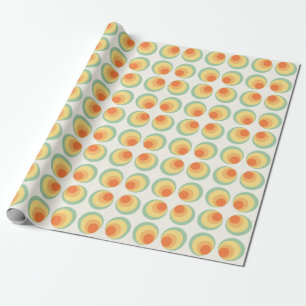 Papier Cadeau Cercles vintages motif