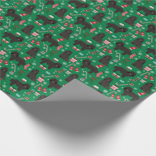 Papier Cadeau Cérémonie des noces de Chien du Havan noir