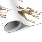 Papier Cadeau Cerf (Coin rond)