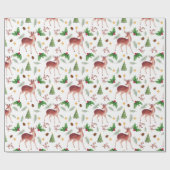 Papier Cadeau Cerf beau papier d'emballage de noël (Plat)