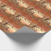 Papier Cadeau Cerf blanc en automne Nouvelle-Angleterre Couleurs (Coin)