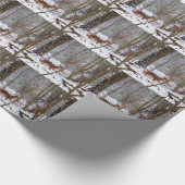 Papier Cadeau Cerf dans la chute de neige (Coin)