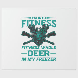 Papier Cadeau Cerf Dans Mon Congélateur - amateur de chasse