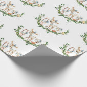 Papier Cadeau Cerf d'aquarelle mignonne (Coin)