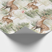 Papier Cadeau Cerf de Noël (Coin)