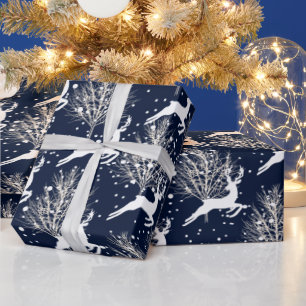 Papier Cadeau Cerf de Noël en bois - do-it-yourself couleur Arri