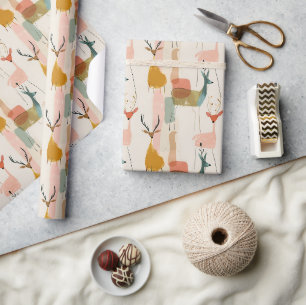 Papier Cadeau Cerf lunaire
