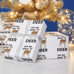 Papier Cadeau Cerf Peut-on Jouer Cerf Mignon