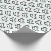 Papier Cadeau Cerf vert de Noël (Coin)