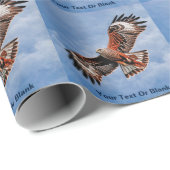Papier Cadeau Cerf-volant rouge (Coin rond)