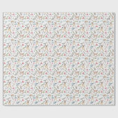 Papier Cadeau Cerfs communs, feuille, et papier d'emballage de (Plat)