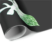 Papier Cadeau Cerfs, rennes, bois, xmas de cerfs (Coin rond)