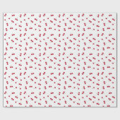 Papier Cadeau Cerise Cerises (Plat)