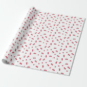 Papier Cadeau Cerise Cerises (Déroulé)
