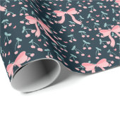 Papier Cadeau Cerise Coquette (Coin rond)