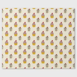 Papier Cadeau Cerise sur le gâteau