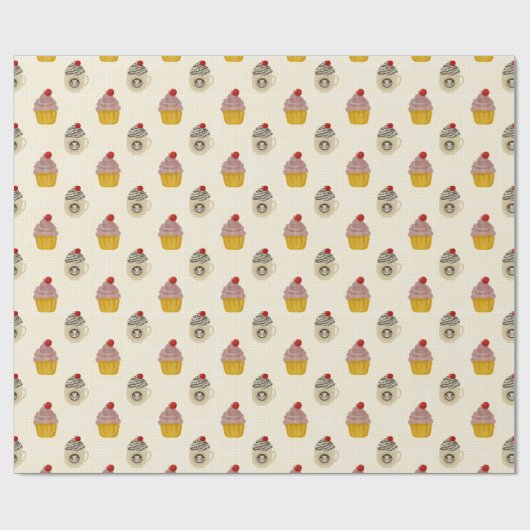 Papier Cadeau Cerise sur le gâteau (Plat)