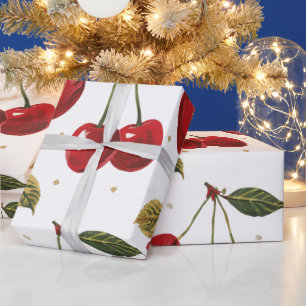 Papier Cadeau Cerise sur le thème Aesthetic Viral