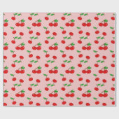 Papier Cadeau Cerise très pointillée dans le rose (Plat)
