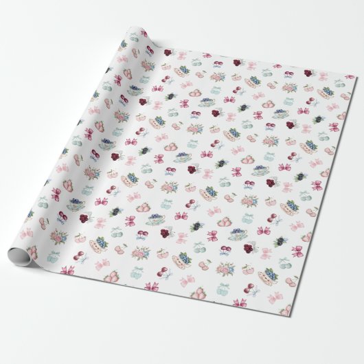 Papier Cadeau Cerises, baies et arcs ! (Déroulé)