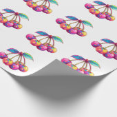 Papier Cadeau Cerises colorées (Coin)