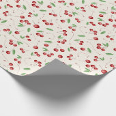 Papier Cadeau Cerises de Noël avec une torsion (Coin)