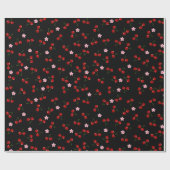 Papier Cadeau Cerises foncées (Plat)