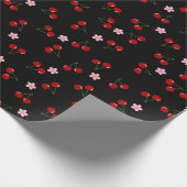Papier Cadeau Cerises foncées (Coin)
