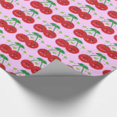 Papier Cadeau Cerises mignonnes (Coin)