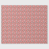 Papier Cadeau Cerises rose (Plat)