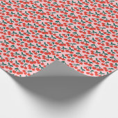 Papier Cadeau Cerises rose (Coin)