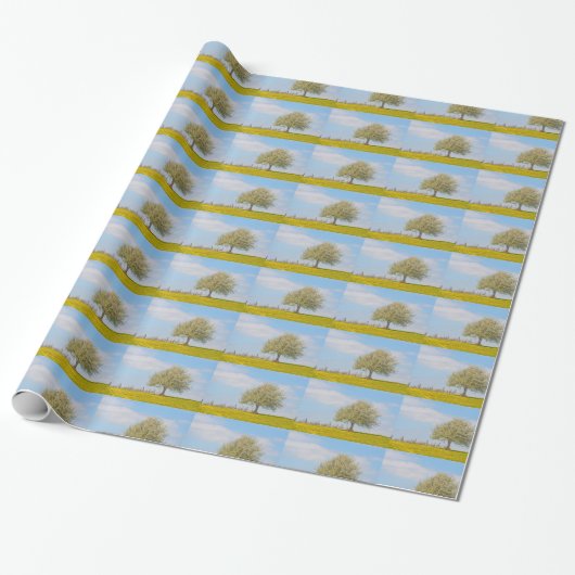 Papier Cadeau Cerisier Au Printemps (Déroulé)