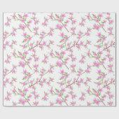 Papier Cadeau Cerisiers en fleurs (Plat)