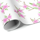 Papier Cadeau Cerisiers en fleurs (Coin rond)