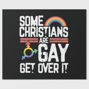 Papier Cadeau Certains chrétiens sont gays, passez à autre chos