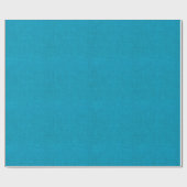 Papier Cadeau Cérulean Blue Burlap Texture (Plat)
