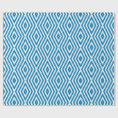 Papier Cadeau Cerulean Blue Moods Diamond Chevrons (Plat)