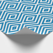 Papier Cadeau Cerulean Blue Moods Diamond Chevrons (Coin)