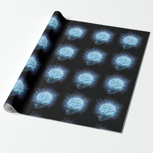 Papier Cadeau Cerveau atomique (Déroulé)