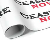 PAPIER CADEAU CESSEZ-LE-FEU MAINTENANT GÉNOCIDE DE FIN DE PALEST (Coin rond)