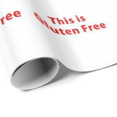 Papier Cadeau C'est gluten libre (Coin rond)